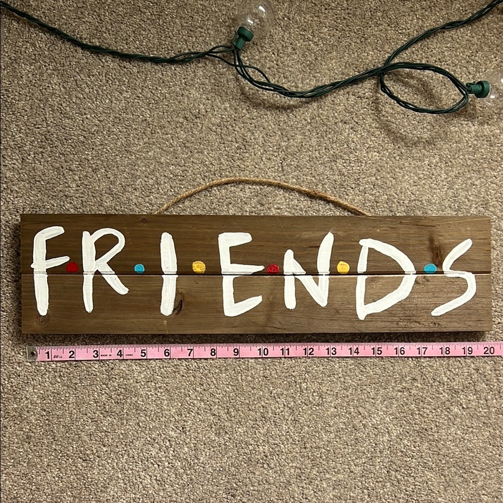 Rustic ‘Friends’ Sign